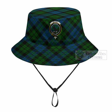 MacKie (McKie) Tartan Fishing Hat with Family Crest