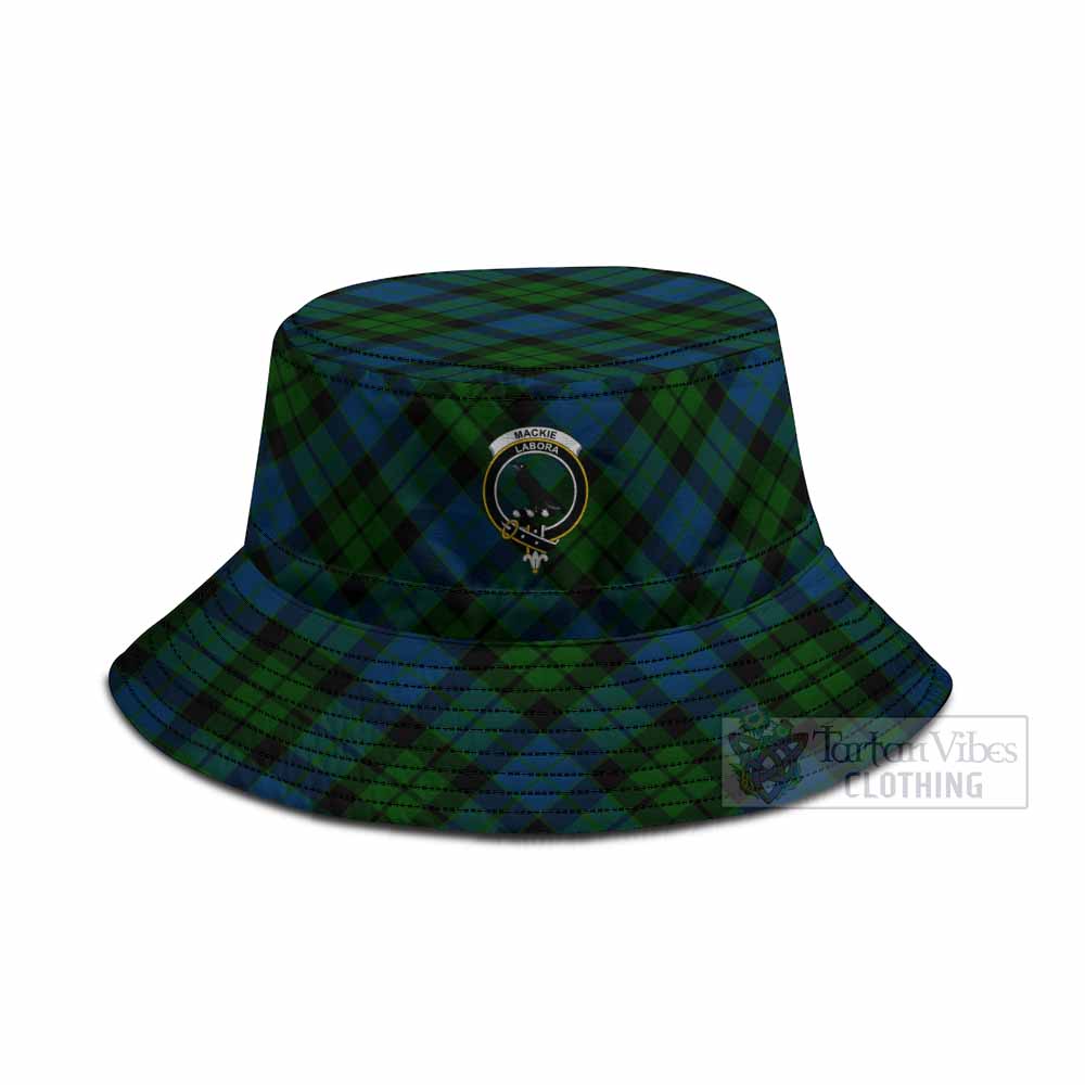 MacKie (McKie) Tartan Fishing Hat with Family Crest