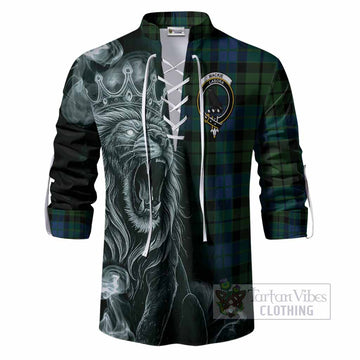 MacKie (McKie) Tartan Ghillie Shirt Roaring Lion Heritage
