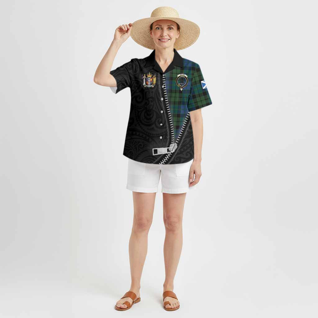 MacKie (McKie) Tartan Hawaiian Shirt New Zealand Pattern Unique Zipper Stylized