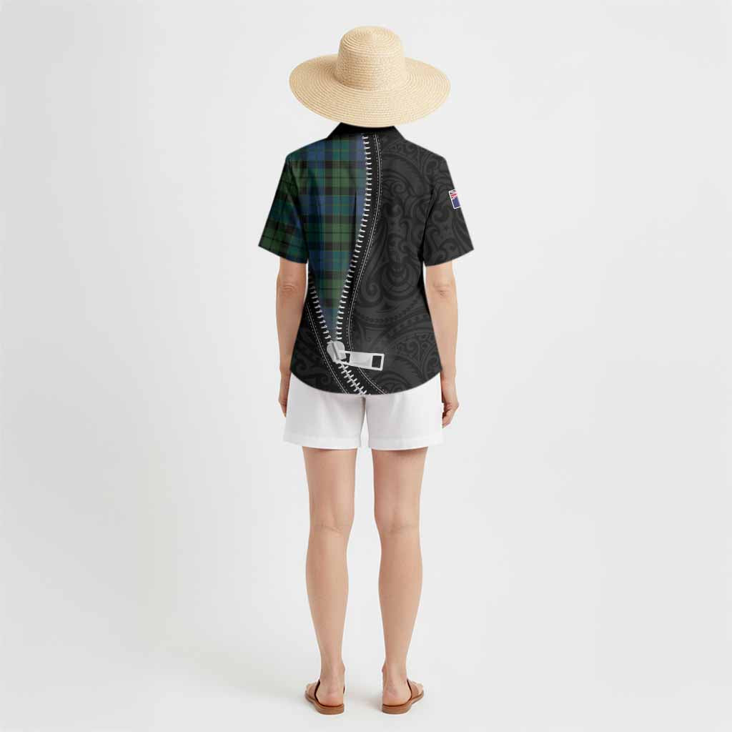 MacKie (McKie) Tartan Hawaiian Shirt New Zealand Pattern Unique Zipper Stylized