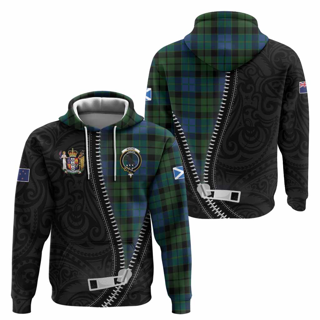 MacKie (McKie) Tartan Hoodie New Zealand Pattern Unique Zipper Stylized