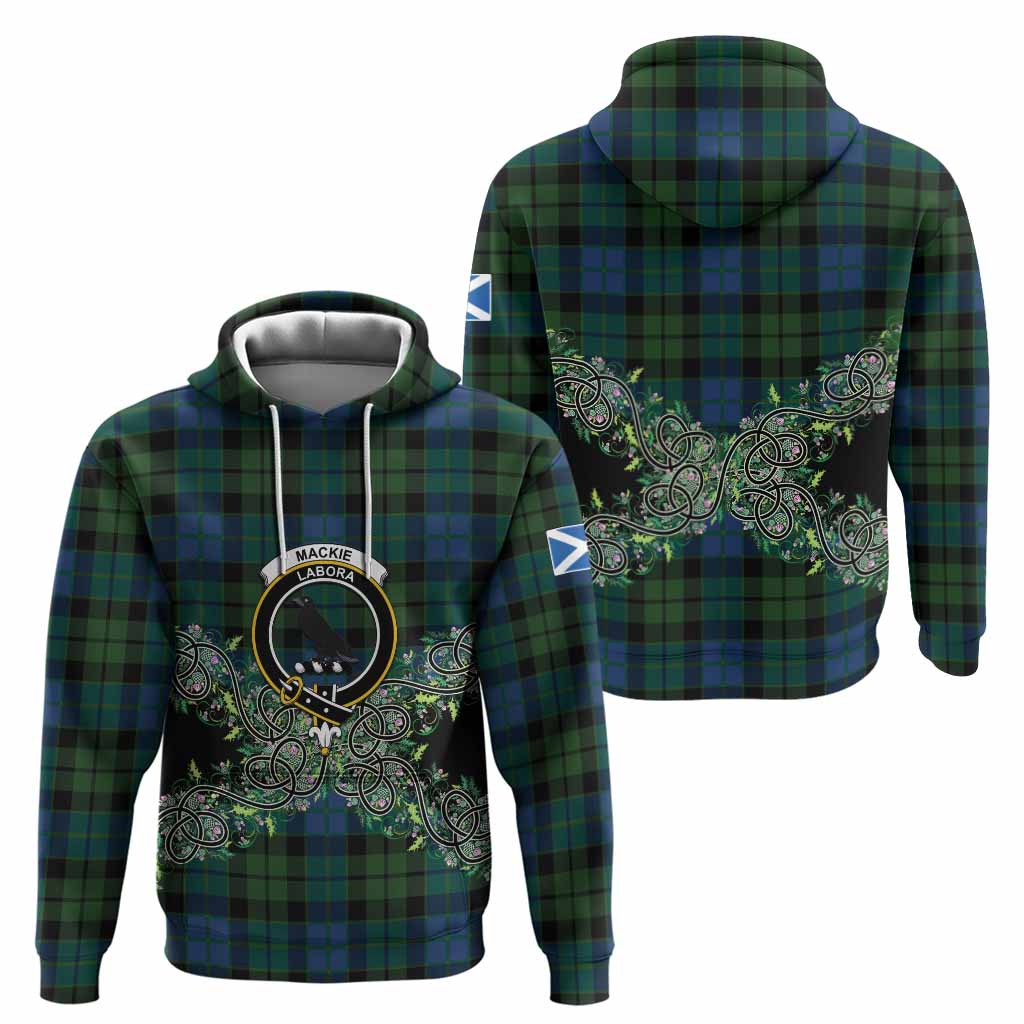 MacKie (McKie) Tartan Hoodie Thistle Scottish Spirit