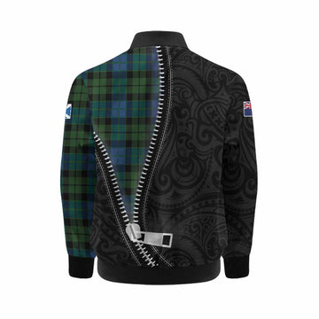 MacKie (McKie) Tartan Kid Bomber Jacket New Zealand Pattern Unique Zipper Stylized
