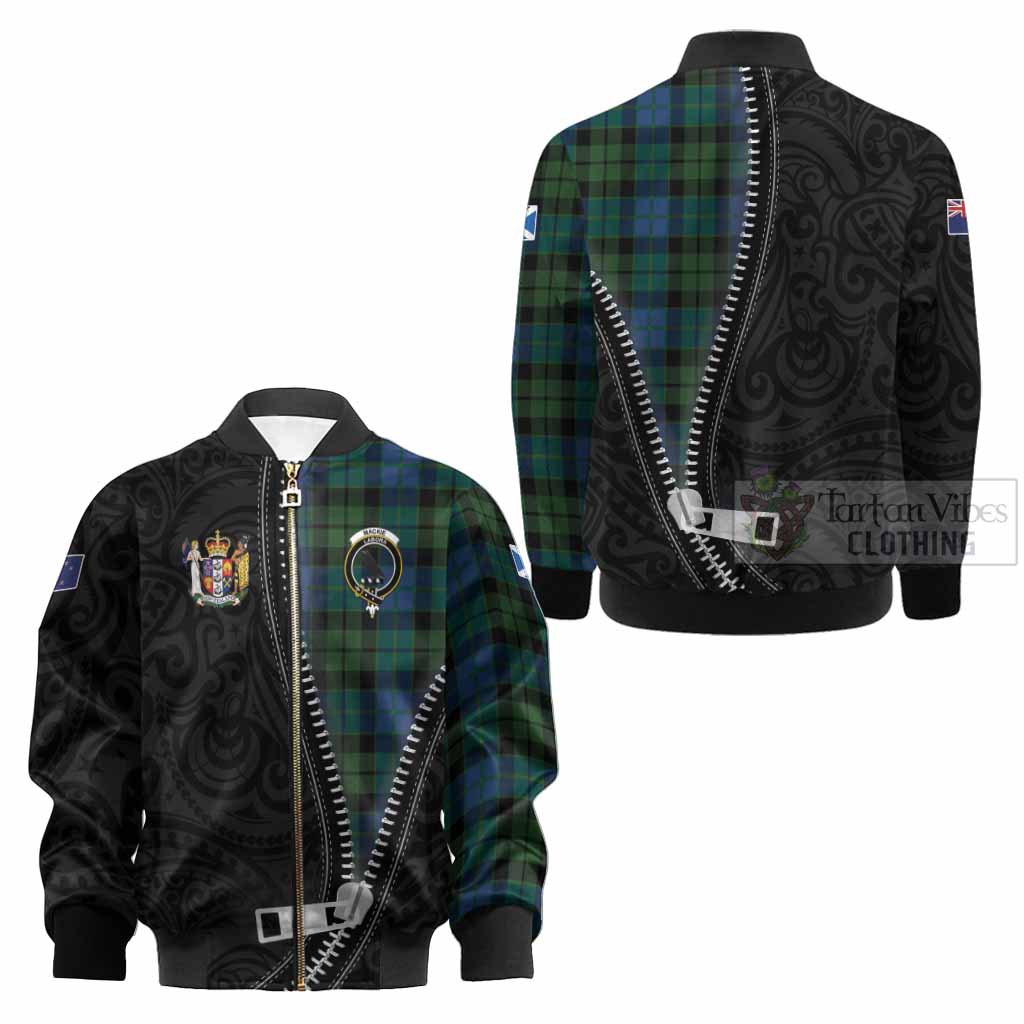 MacKie (McKie) Tartan Kid Bomber Jacket New Zealand Pattern Unique Zipper Stylized