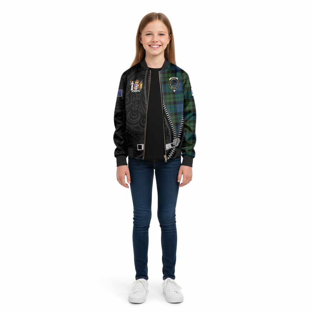 MacKie (McKie) Tartan Kid Bomber Jacket New Zealand Pattern Unique Zipper Stylized