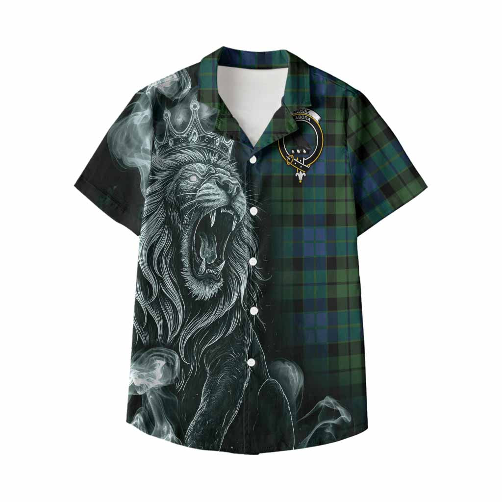 MacKie (McKie) Tartan Kid Hawaiian Shirt Roaring Lion Heritage