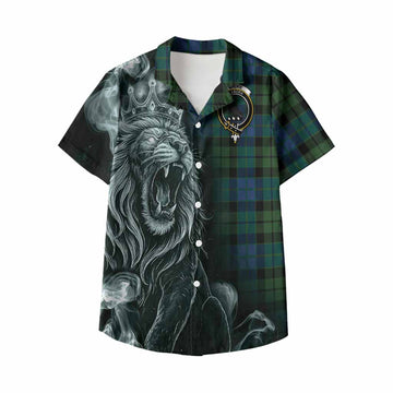 MacKie (McKie) Tartan Kid Hawaiian Shirt Roaring Lion Heritage