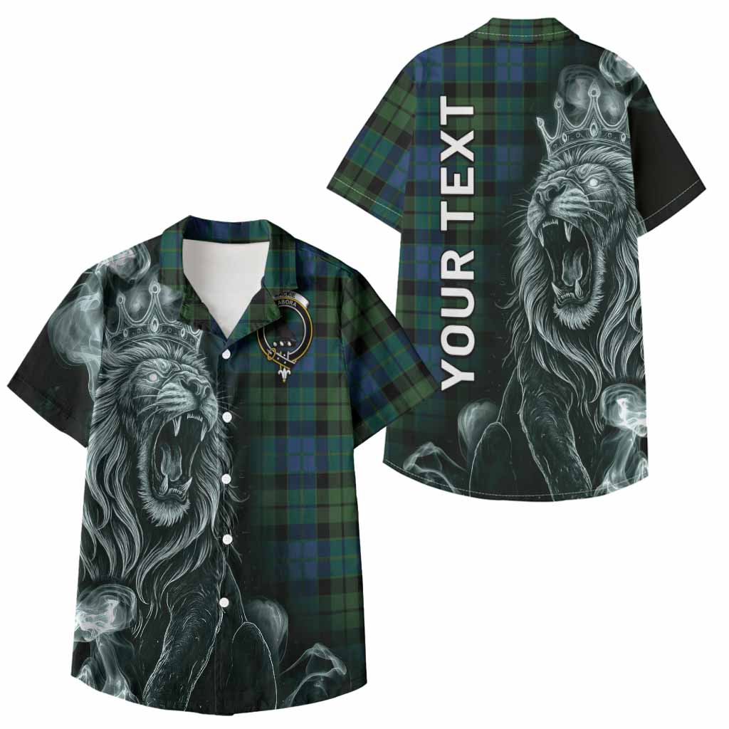 MacKie (McKie) Tartan Kid Hawaiian Shirt Roaring Lion Heritage