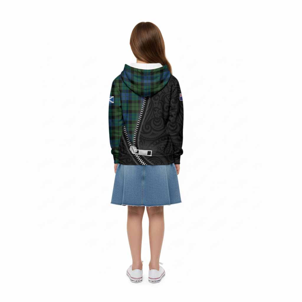 MacKie (McKie) Tartan Kid Hoodie New Zealand Pattern Unique Zipper Stylized