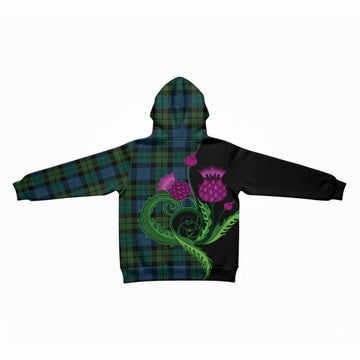 MacKie (McKie) Tartan Kid Hoodie Traditional Scottish Thistle