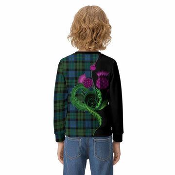 MacKie (McKie) Tartan Kid Knitted Sweatshirt Traditional Scottish Thistle