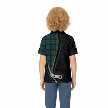 MacKie (McKie) Tartan Kid Polo Shirt New Zealand Pattern Unique Zipper Stylized
