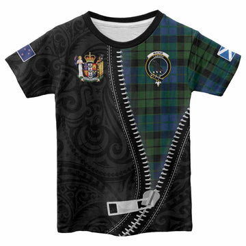 MacKie (McKie) Tartan Kid T-shirt New Zealand Pattern Unique Zipper Stylized