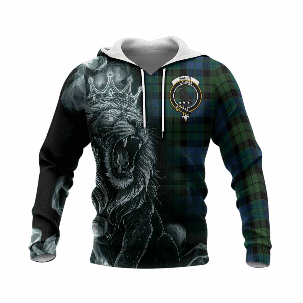 MacKie (McKie) Tartan Knitted Hoodie Roaring Lion Heritage
