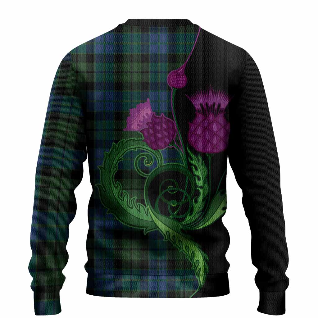 MacKie (McKie) Tartan Knitted Sweater Traditional Scottish Thistle