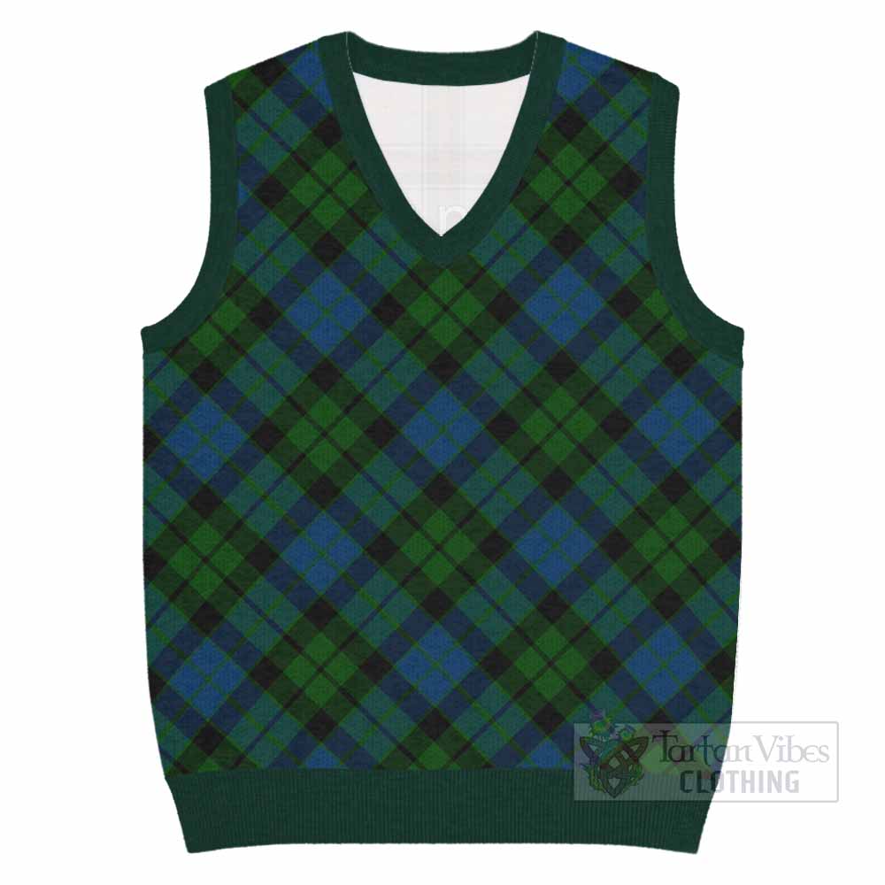 MacKie (McKie) Tartan  Knitted V-Neck Vest Cross Style