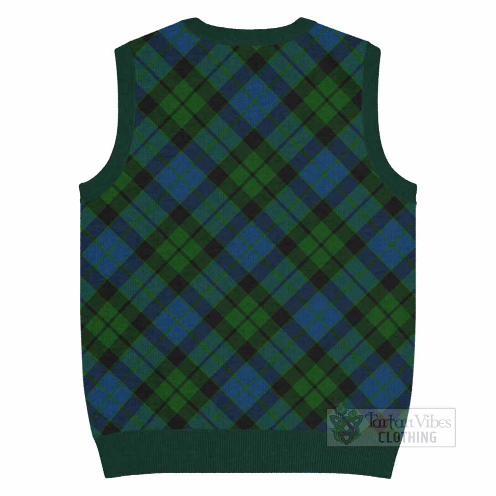 MacKie (McKie) Tartan  Knitted V-Neck Vest Cross Style