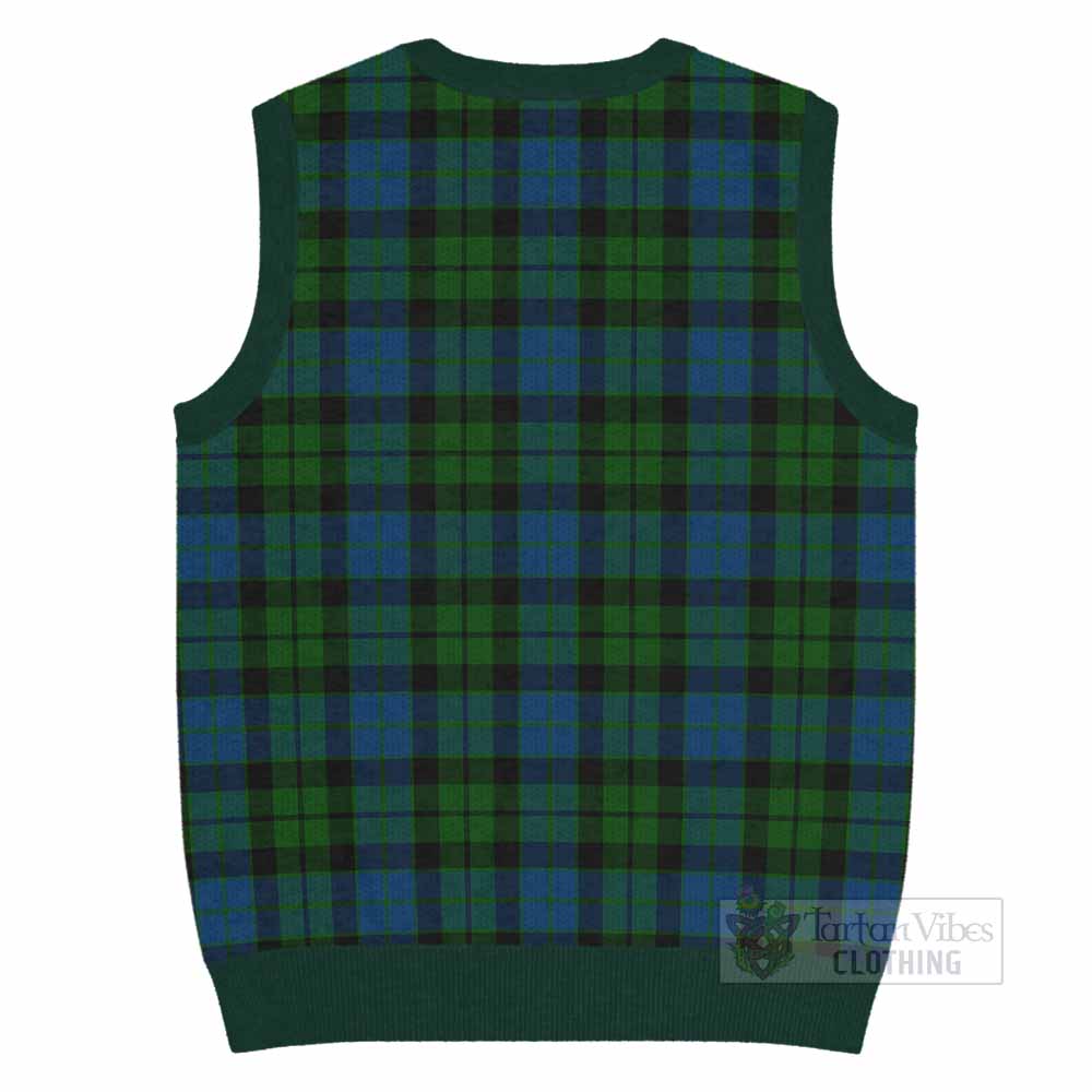 MacKie (McKie) Tartan Knitted V-Neck Vest with Family Crest - Tartan Vibes Clothing
