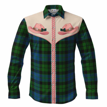 MacKie (McKie) Tartan Long Sleeve Button Shirts Wee Coo Cowgirl Cute Style