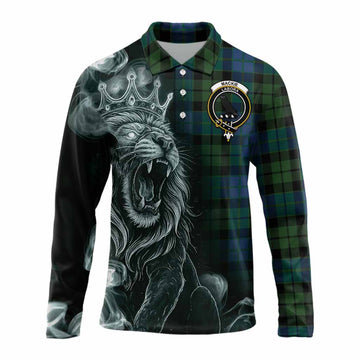 MacKie (McKie) Tartan Long Sleeve Polo Shirt Roaring Lion Heritage
