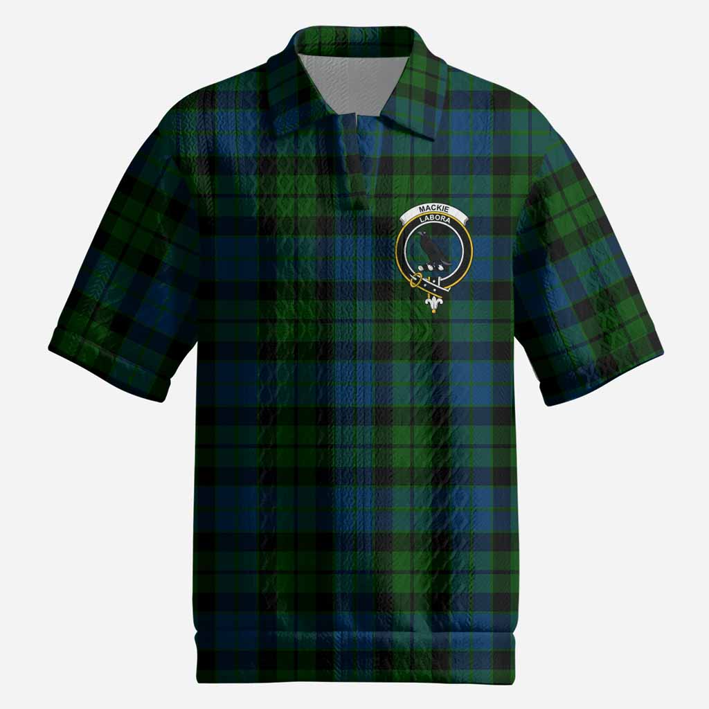 MacKie (McKie) Tartan Men’s Polo Sweater Top with Family Crest