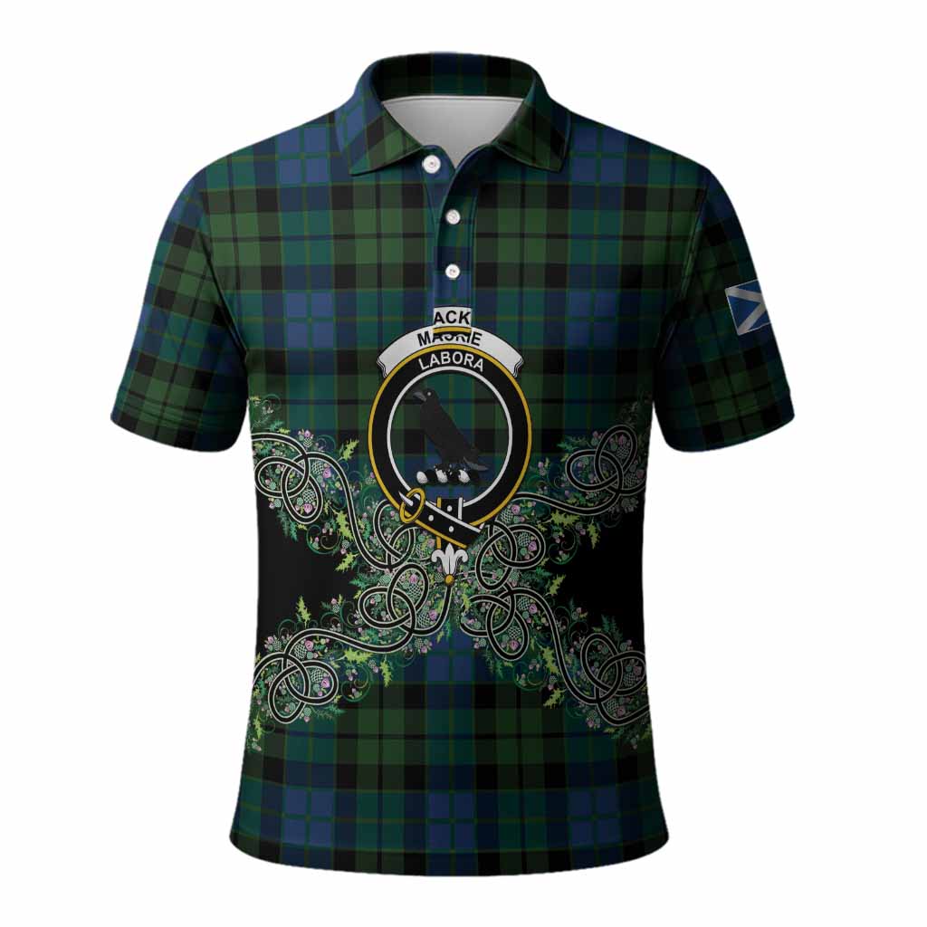 MacKie (McKie) Tartan Polo Shirt Thistle Scottish Spirit