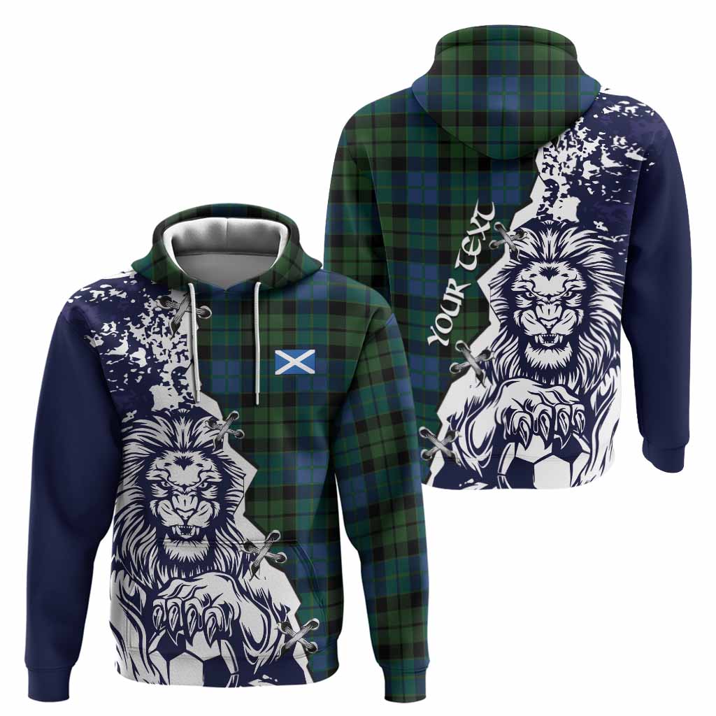 MacKie (McKie) Tartan Scottish Hoodie Angry Lion With Soccer Ball Style