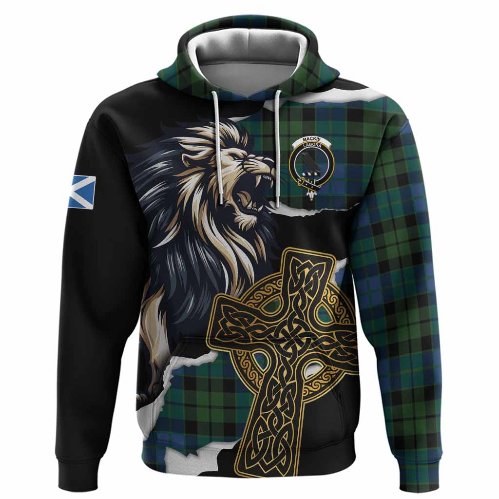 MacKie (McKie) Tartan Scottish Hoodie Lion Celtic Heritage
