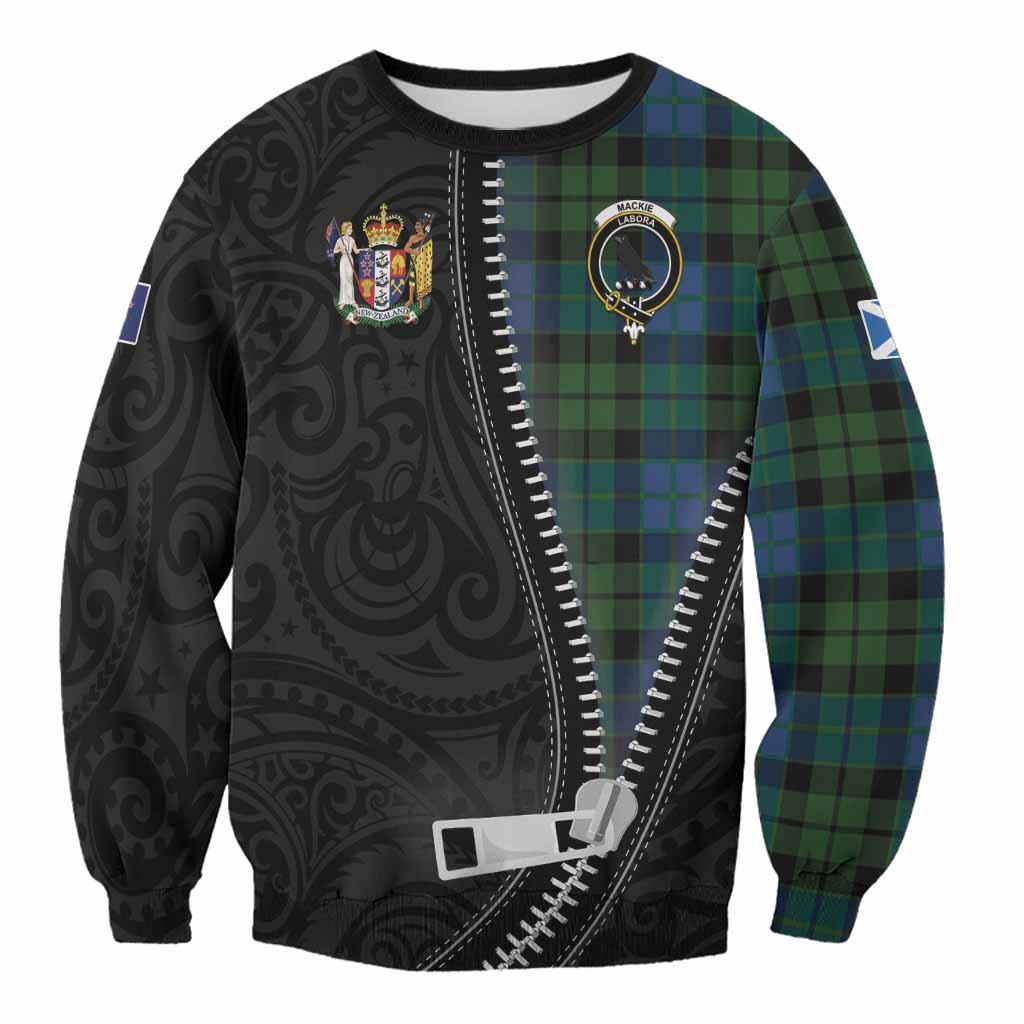 MacKie (McKie) Tartan Sweatshirt New Zealand Pattern Unique Zipper Stylized