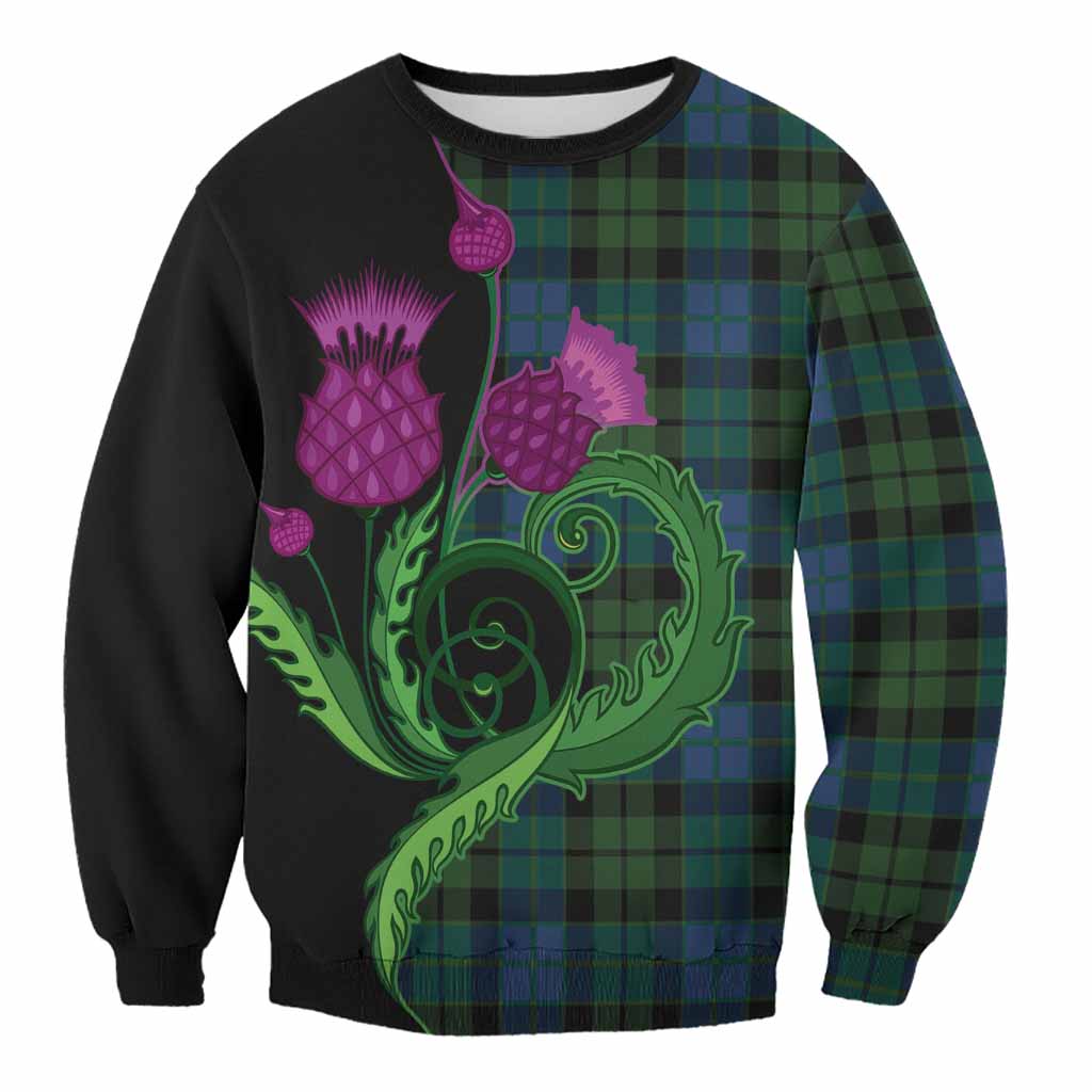 MacKie (McKie) Tartan Sweatshirt Traditional Scottish Thistle