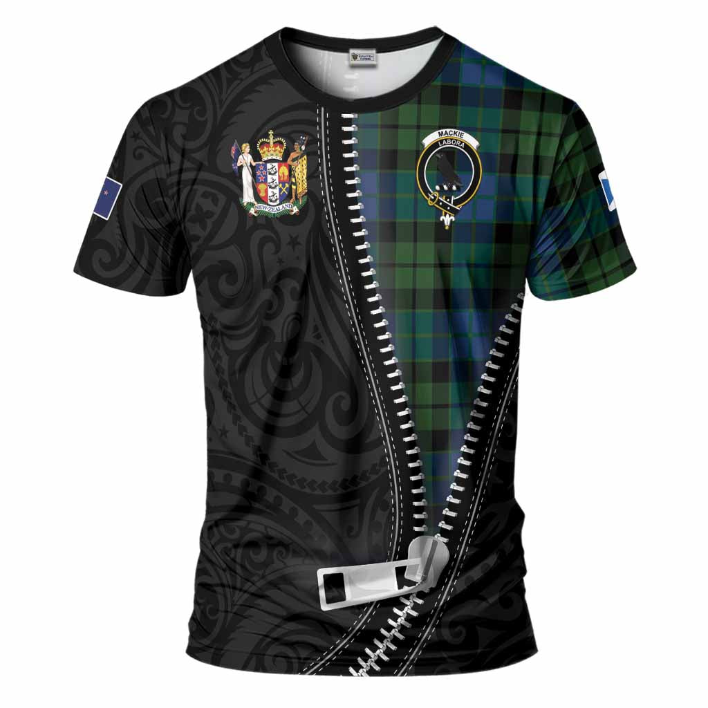 MacKie (McKie) Tartan T-Shirt New Zealand Pattern Unique Zipper Stylized