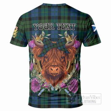MacKie (McKie) Tartan T-Shirt Scottish Thistle Heilan Coo
