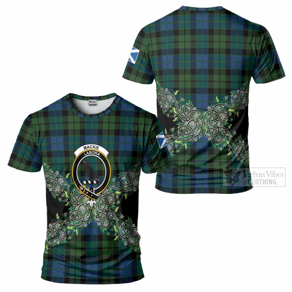 MacKie (McKie) Tartan T-Shirt Thistle Scottish Spirit