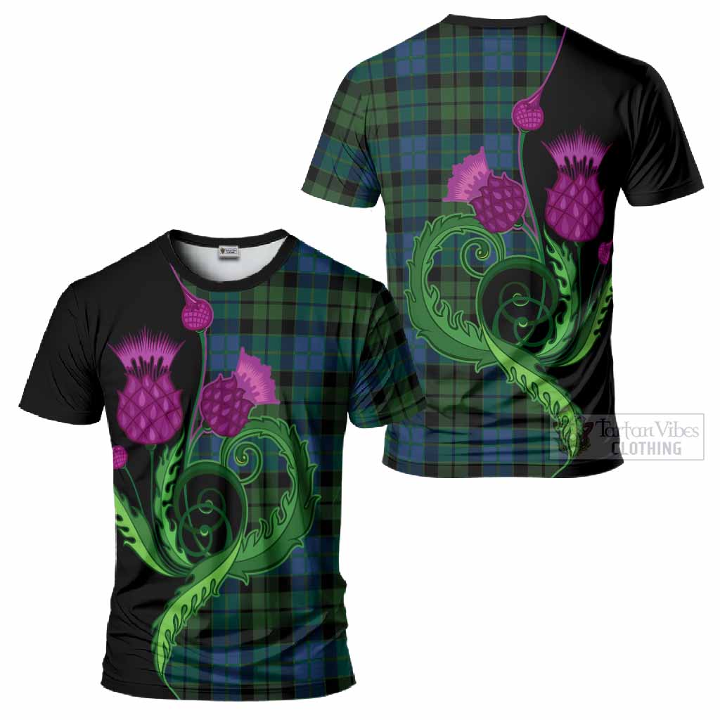 MacKie (McKie) Tartan T-Shirt Traditional Scottish Thistle