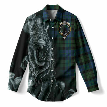 MacKie (McKie) Tartan Women Casual Shirt Roaring Lion Heritage