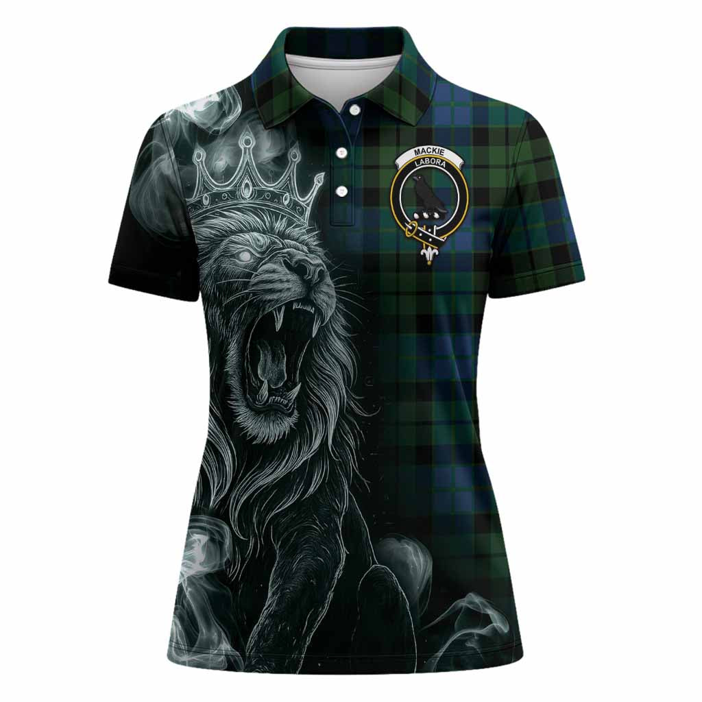 MacKie (McKie) Tartan Women Polo Shirt Roaring Lion Heritage