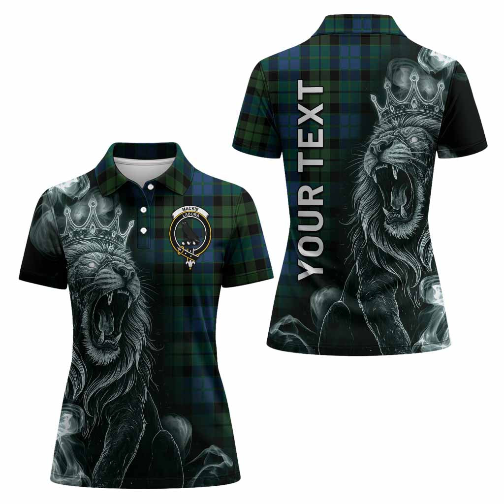 MacKie (McKie) Tartan Women Polo Shirt Roaring Lion Heritage