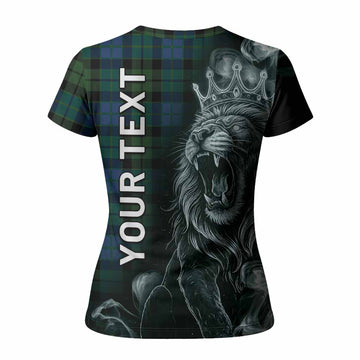 MacKie (McKie) Tartan Women T shirt Roaring Lion Heritage