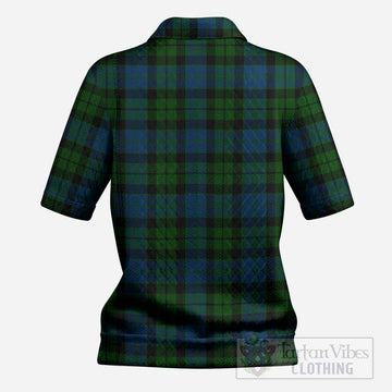 MacKie (McKie) Tartan Women’s Polo Sweater Top with Family Crest