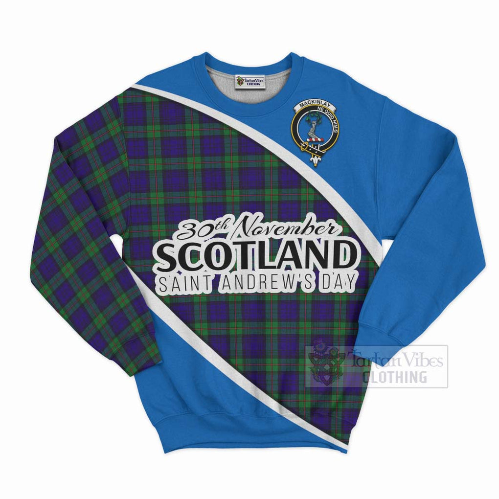 Tartan Vibes Clothing MacKinlay (McKinlay) Family Crest Tartan Sweatshirt Celebrate Saint Andrew's Day in Style