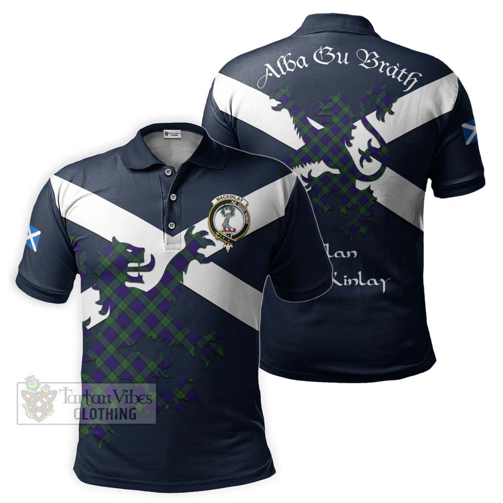 Tartan Vibes Clothing MacKinlay (McKinlay) Tartan Lion Rampant Polo Shirt – Proudly Display Your Heritage with Alba Gu Brath and Clan Name