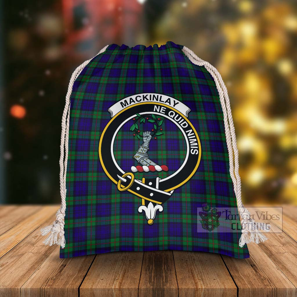 Tartan Vibes Clothing MacKinlay (McKinlay) Tartan Christmas Santa's Bag with Family Crest