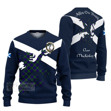 Tartan Vibes Clothing MacKinlay (McKinlay) Tartan Lion Rampant Knitted Sweater – Proudly Display Your Heritage with Alba Gu Brath and Clan Name