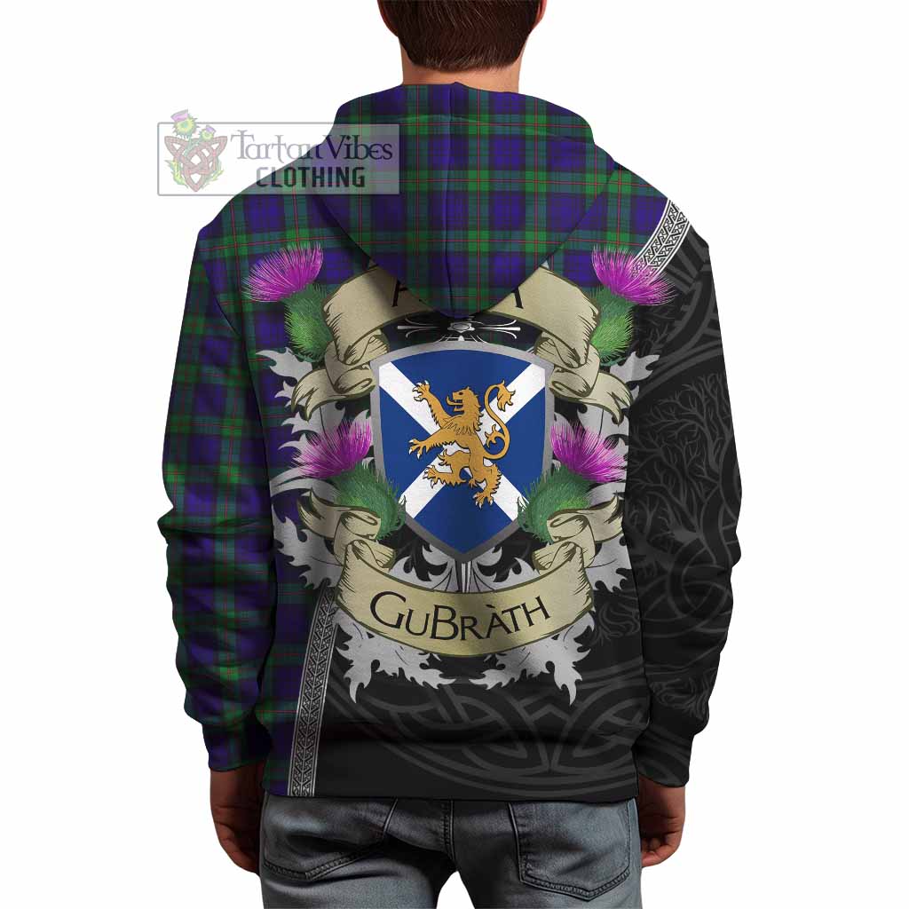 Tartan Vibes Clothing MacKinlay (McKinlay) Tartan Family Crest Hoodie Lion Rampant Royal Thistle Shield Celtic Inspired
