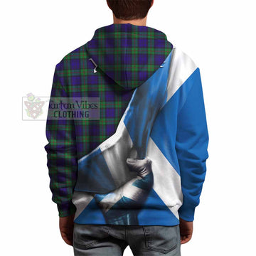 Tartan Vibes Clothing MacKinlay (McKinlay) Tartan Hoodie with Family Crest Scotland Patriotic Style