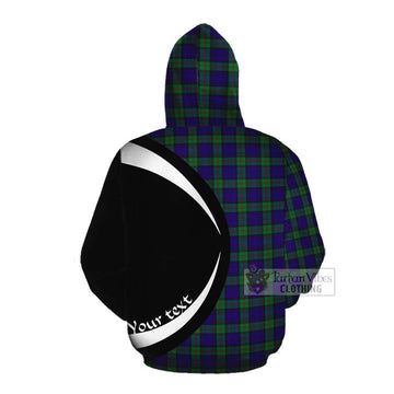 Tartan Vibes Clothing MacKinlay (McKinlay) Tartan Cotton Hoodie with Family Crest Circle Style