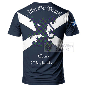 Tartan Vibes Clothing MacKinlay (McKinlay) Tartan Lion Rampant T-Shirt – Proudly Display Your Heritage with Alba Gu Brath and Clan Name