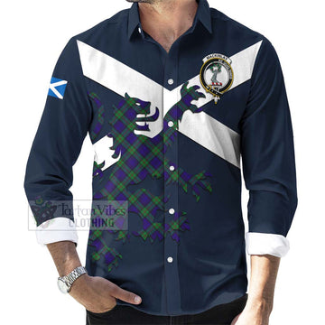 Tartan Vibes Clothing MacKinlay (McKinlay) Tartan Lion Rampant Long Sleeve Button Shirt – Proudly Display Your Heritage with Alba Gu Brath and Clan Name