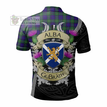 Tartan Vibes Clothing MacKinlay (McKinlay) Tartan Family Crest Polo Shirt Lion Rampant Royal Thistle Shield Celtic Inspired